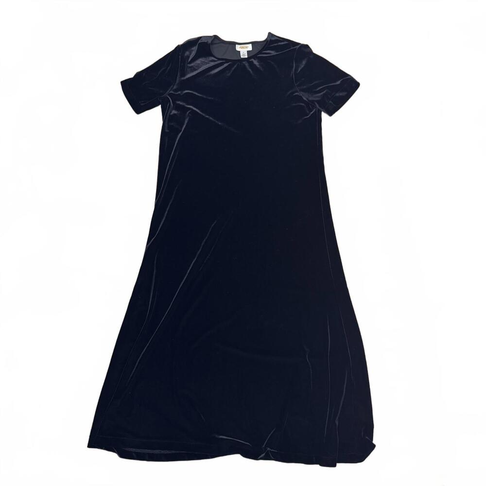 Talbots Black‎ Velvet Dress, Size M